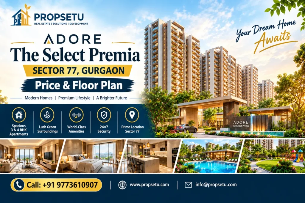 Adore The Select Premia Sector 77 Gurgaon – Price & Floor Plan
